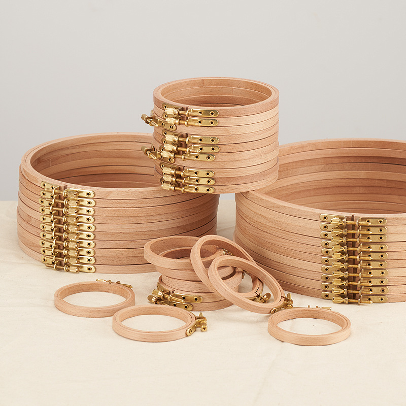 Wood Ring Blank - 4-12inches Beech Round Wooden Embroidery Hoops
