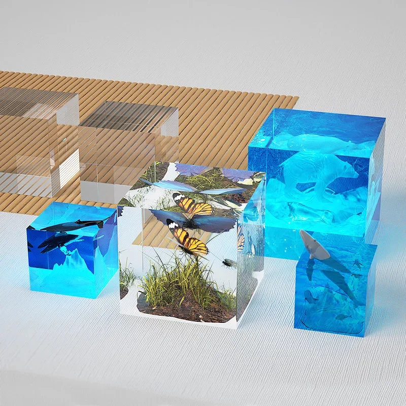 Flower Preservation Resin - Large Square Resin Molds Upgraded Cube