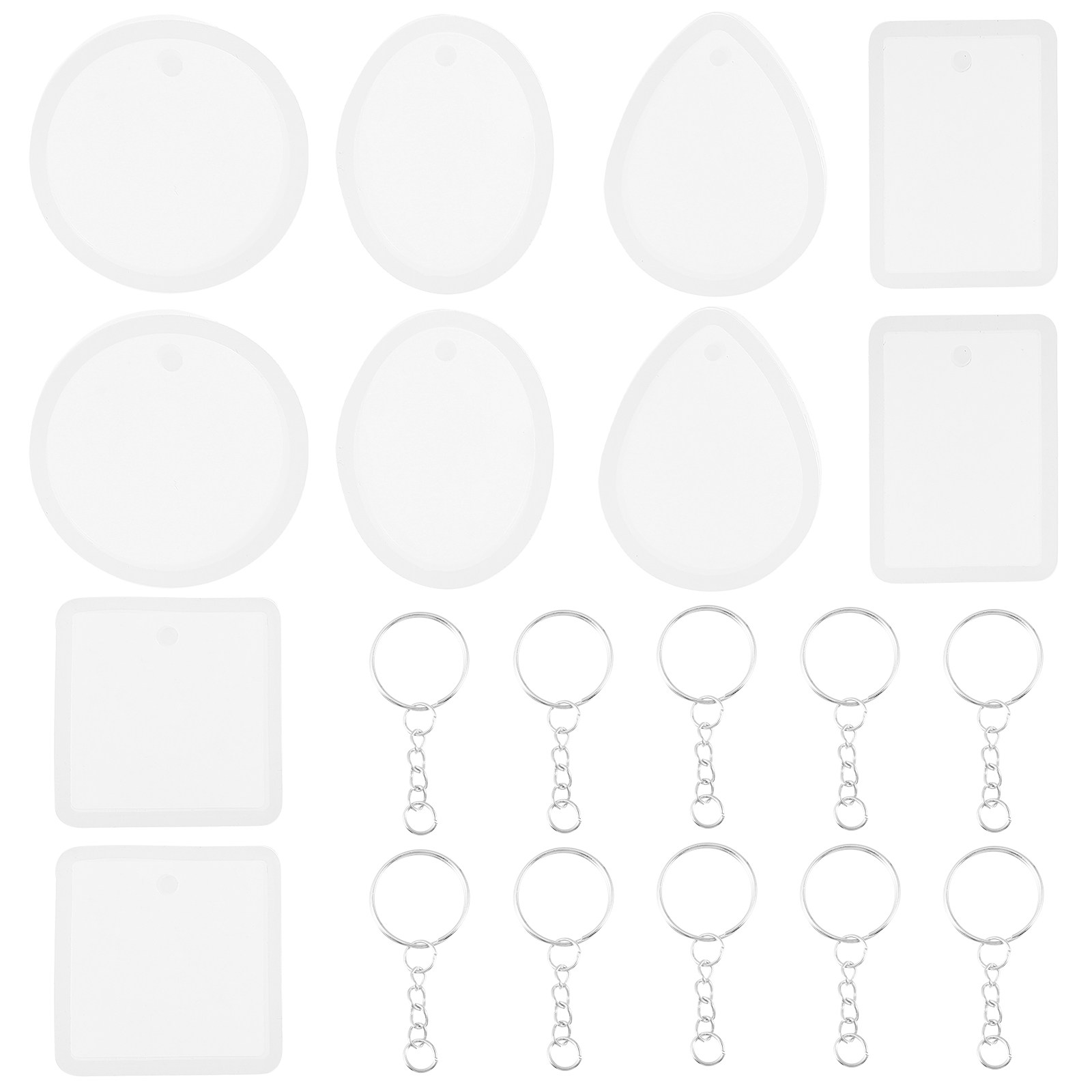 Resin Crafts Diy - 10pcs Diy Keychain Pendant Charm Mold