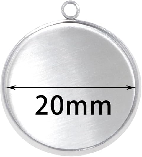 20 Pieces Stainless Steel Roun - Resin Crafts Diy recensione e prezzo