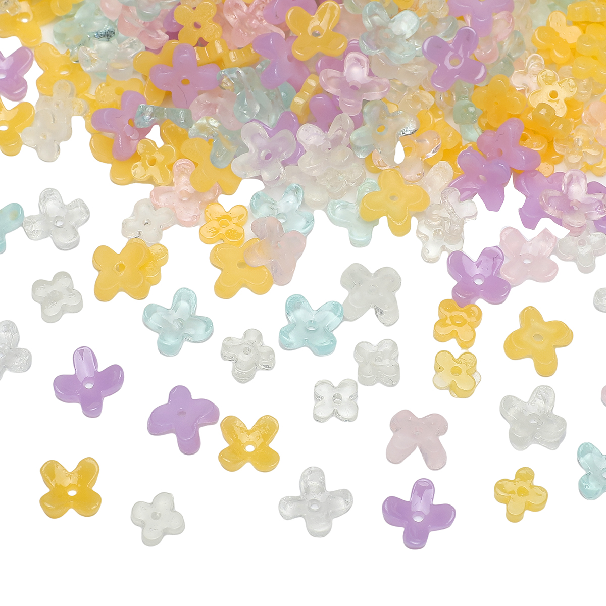 20pcs 5 7mm Resin 4 Petals Flo - Flower Preservation Resin recensione e prezzo