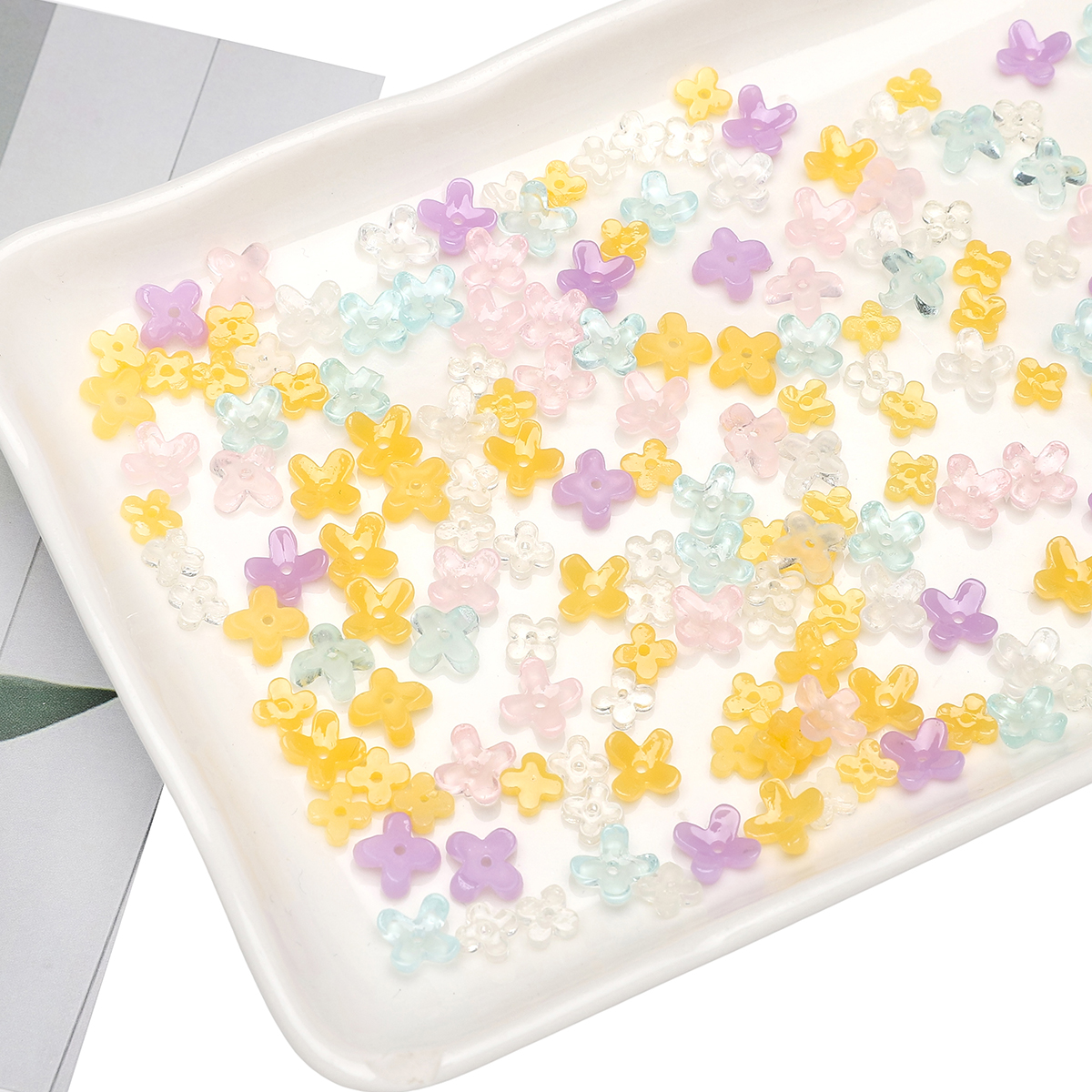 20pcs 5 7mm Resin 4 Petals Flo - Flower Preservation Resin recensione e prezzo