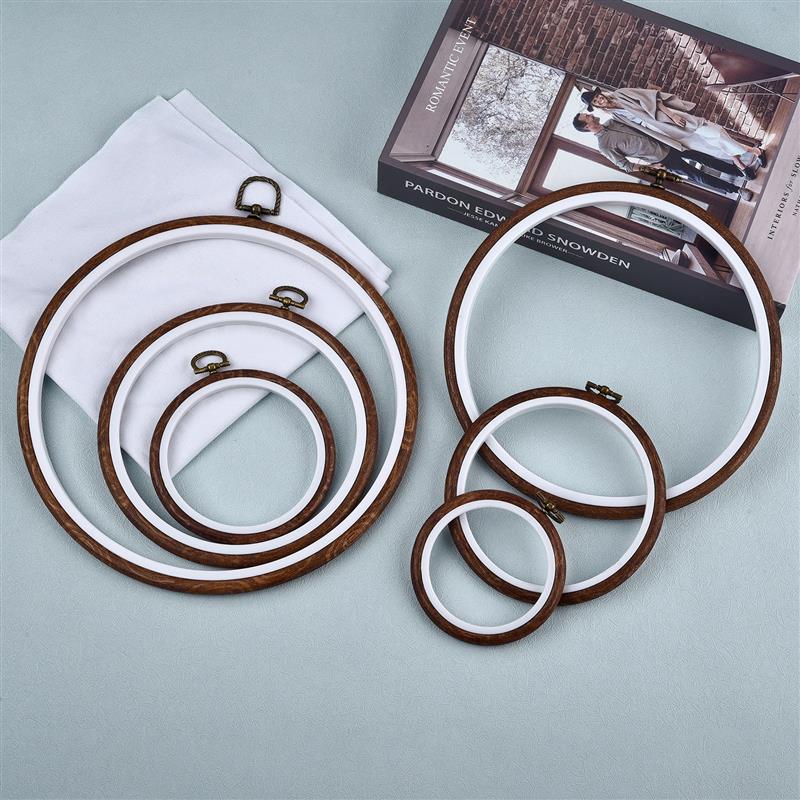Round Oval Wooden Color Embroi - Wood Ring Blank recensione e prezzo