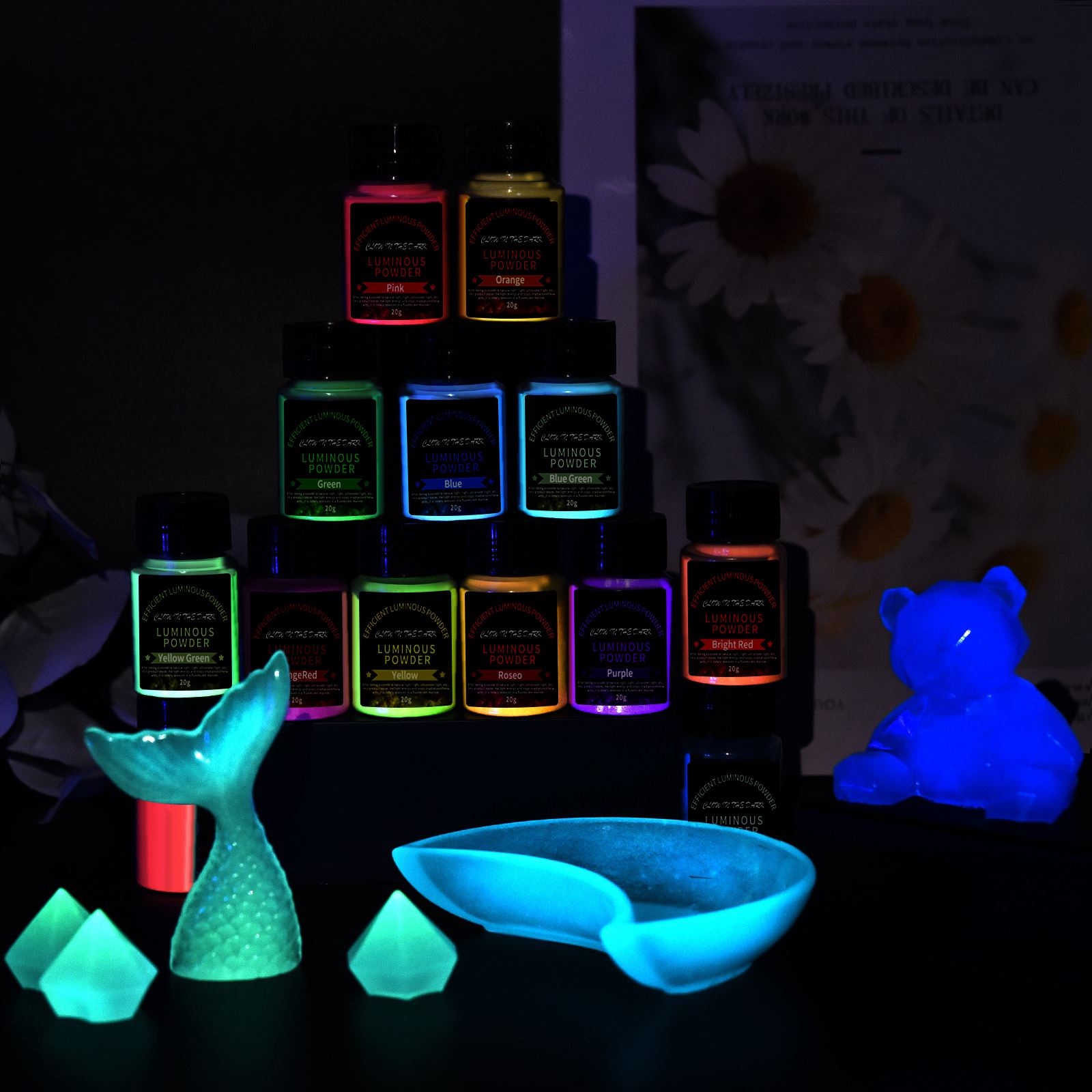 20g Long Lasting Bright Lumino - Resin Pigment Set recensione e prezzo
