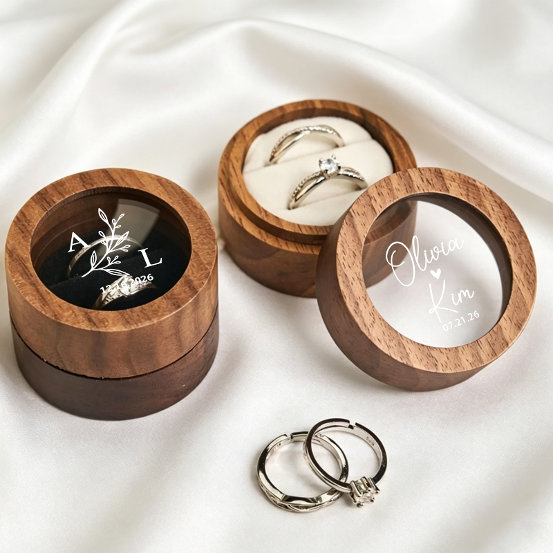 Personalized Wedding Ring Box  - Wood Ring Blank recensione e prezzo