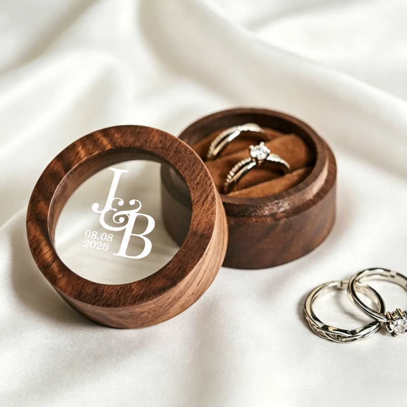 Personalized Wedding Ring Box  - Wood Ring Blank recensione e prezzo