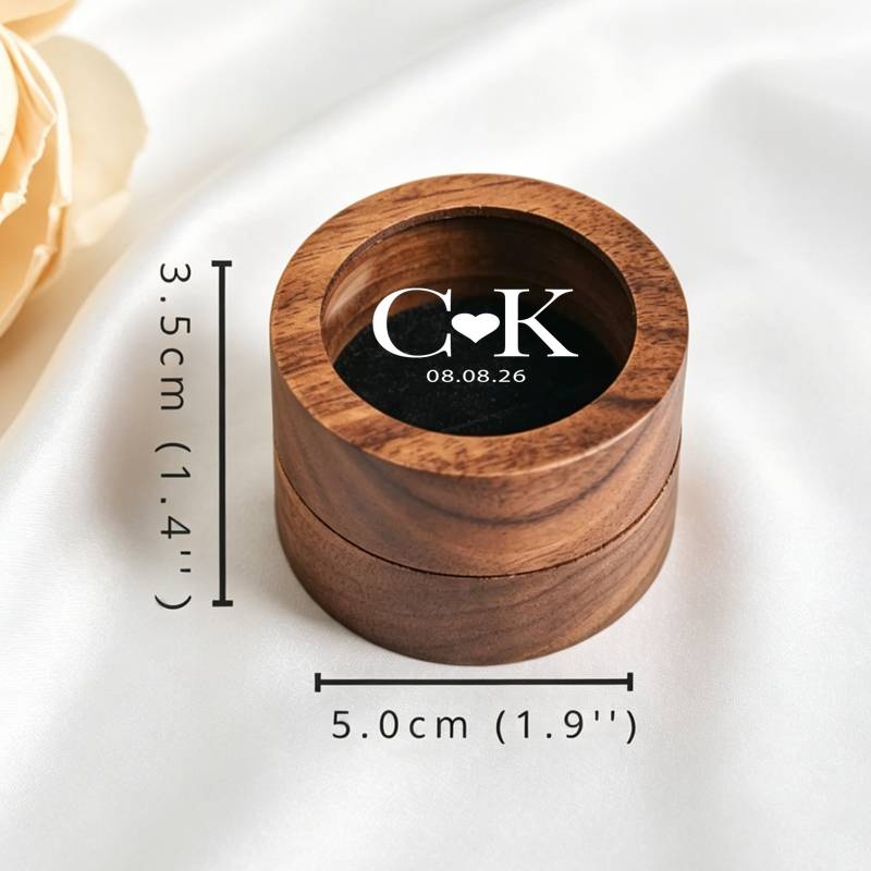 Personalized Wedding Ring Box  - Wood Ring Blank recensione e prezzo