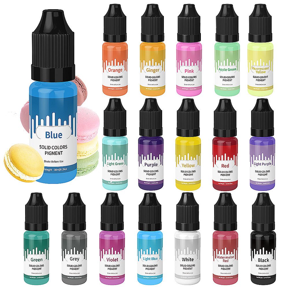 18Colors 10ml Macaron Solid Pa - Resin Pigment Set recensione e prezzo