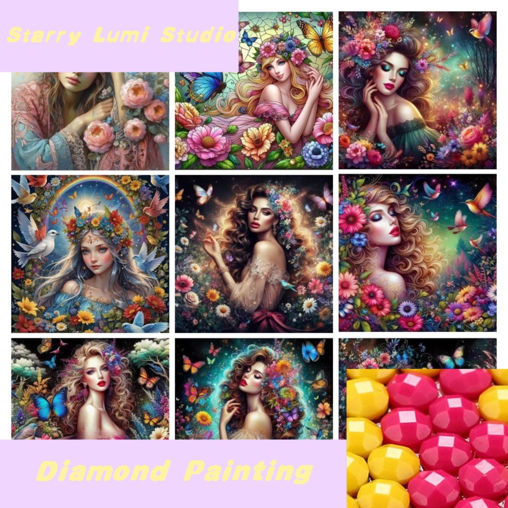 Diy 5d Diamond Painting Flower - Resin Jewelry Kit recensione e prezzo