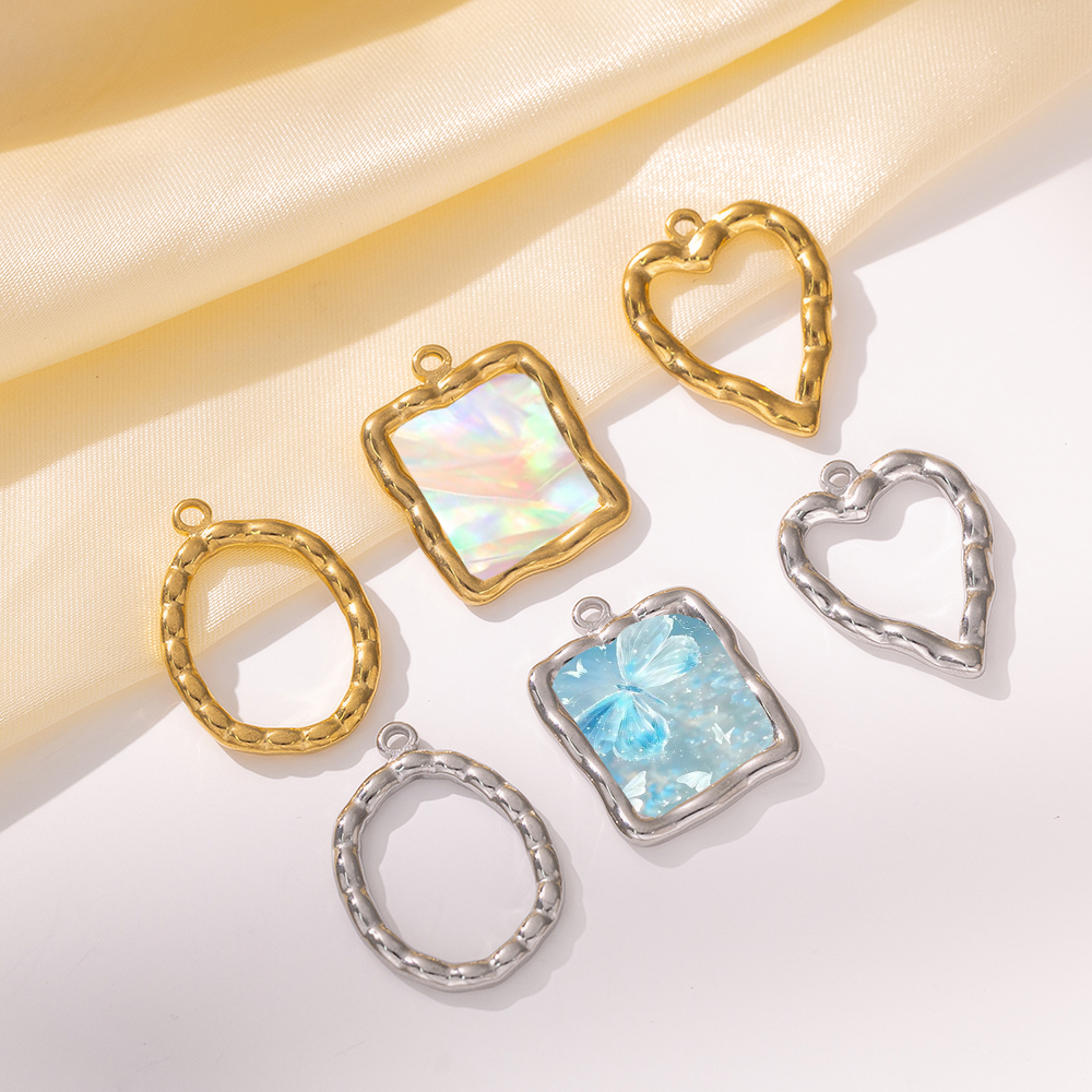 5pcs Stainless Steel Heart Rou - Resin Crafts Diy recensione e prezzo