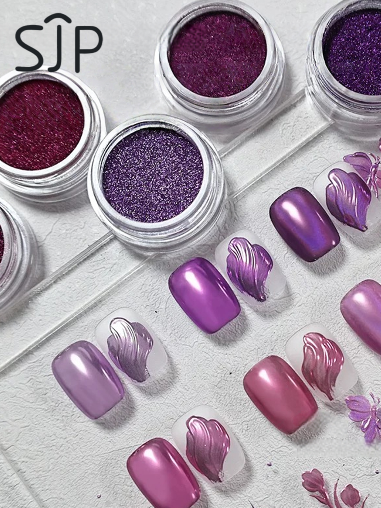 6-piece Electric Purple Series - Resin Glitter Pack recensione e prezzo