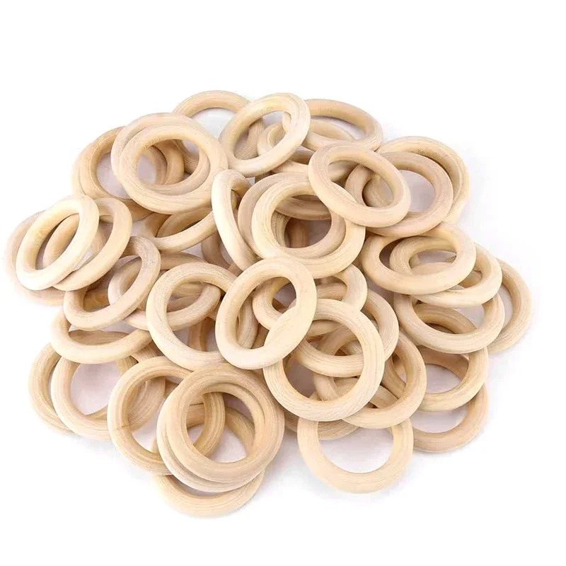 20pcs 30mm Unfinished Smooth W - Wood Ring Blank recensione e prezzo