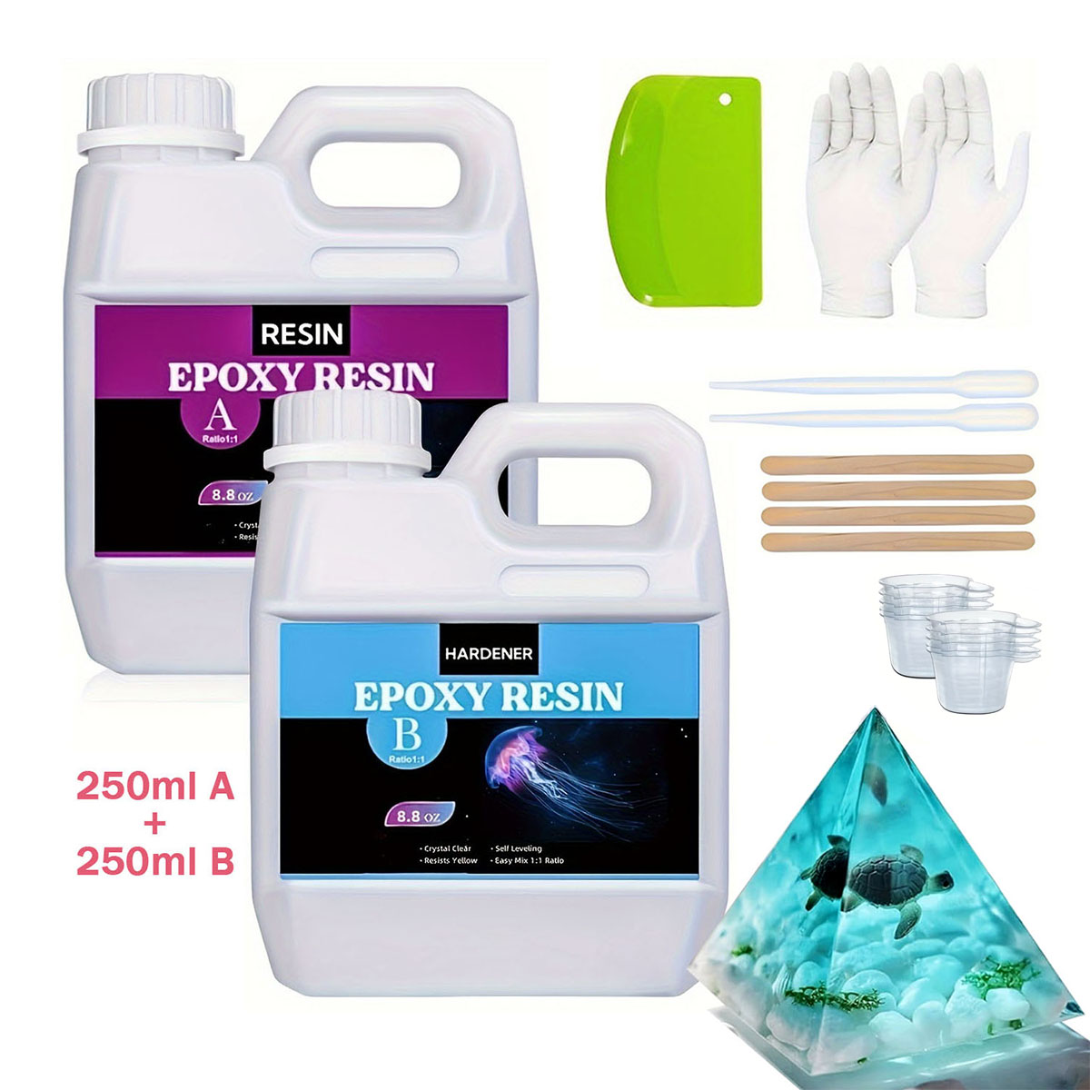 125ml/250ml Crystal Clear Cast - Resin Jewelry Kit recensione e prezzo