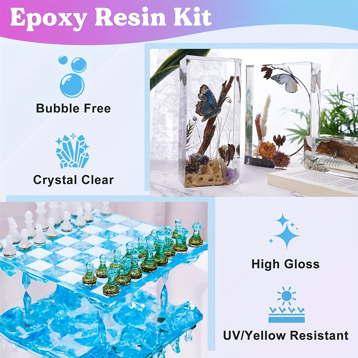 125ml/250ml Crystal Clear Cast - Resin Jewelry Kit recensione e prezzo
