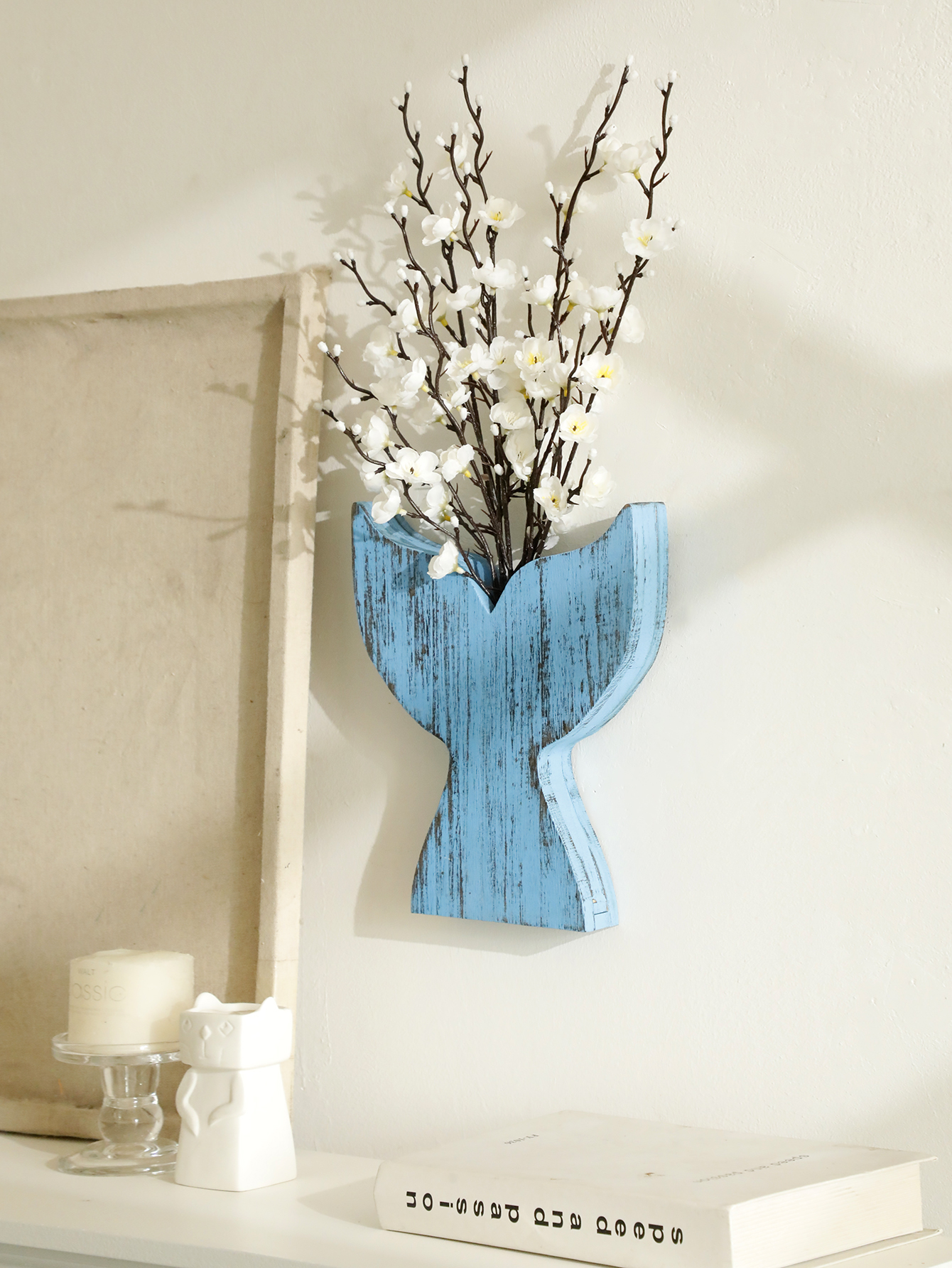 Nautical Wooden Vase Whale Tai - Dried Flower Bulk recensione e prezzo