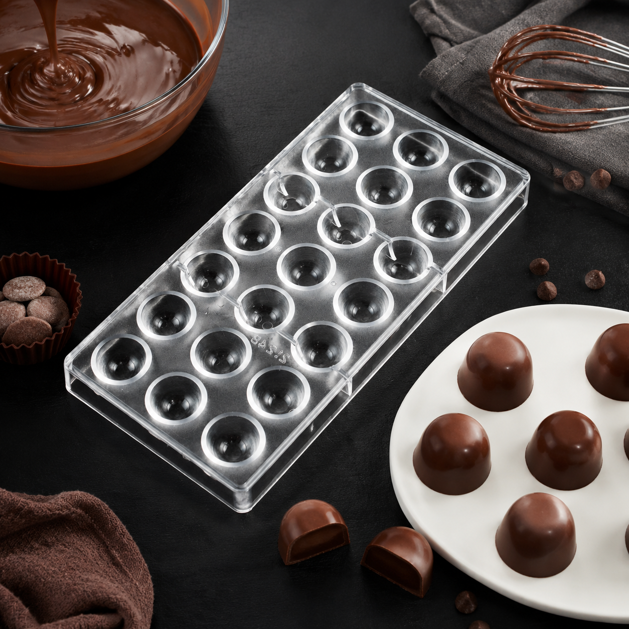 21 Cavity Dome Chocolate Mold  - Dome Mold Clear recensione e prezzo