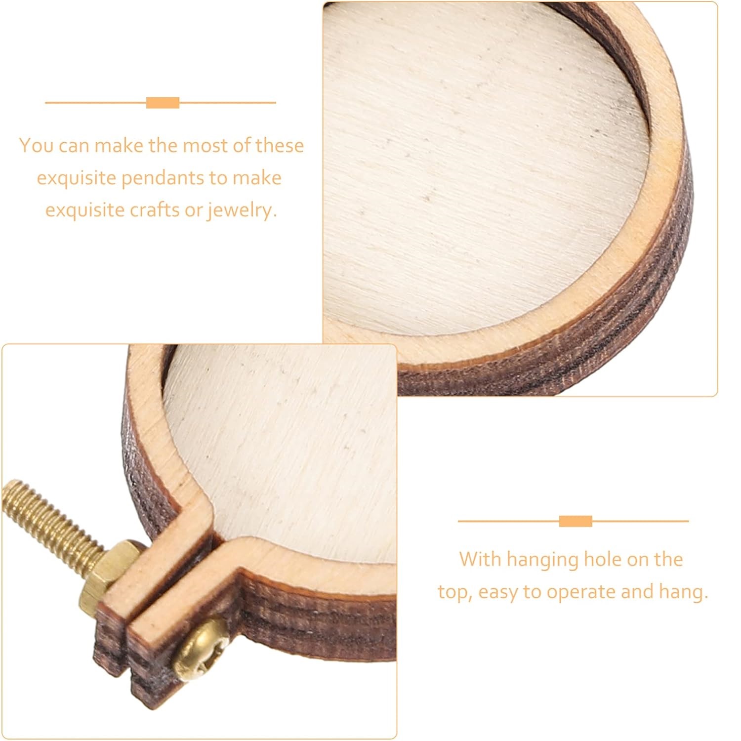 10PCS Mini Embroidery Hoop Woo - Wood Ring Blank recensione e prezzo