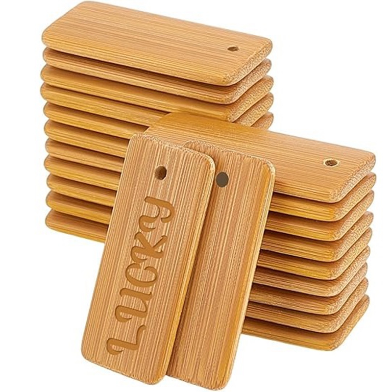 50pcs Wooden Tags Key Ring Bla - Wood Ring Blank recensione e prezzo