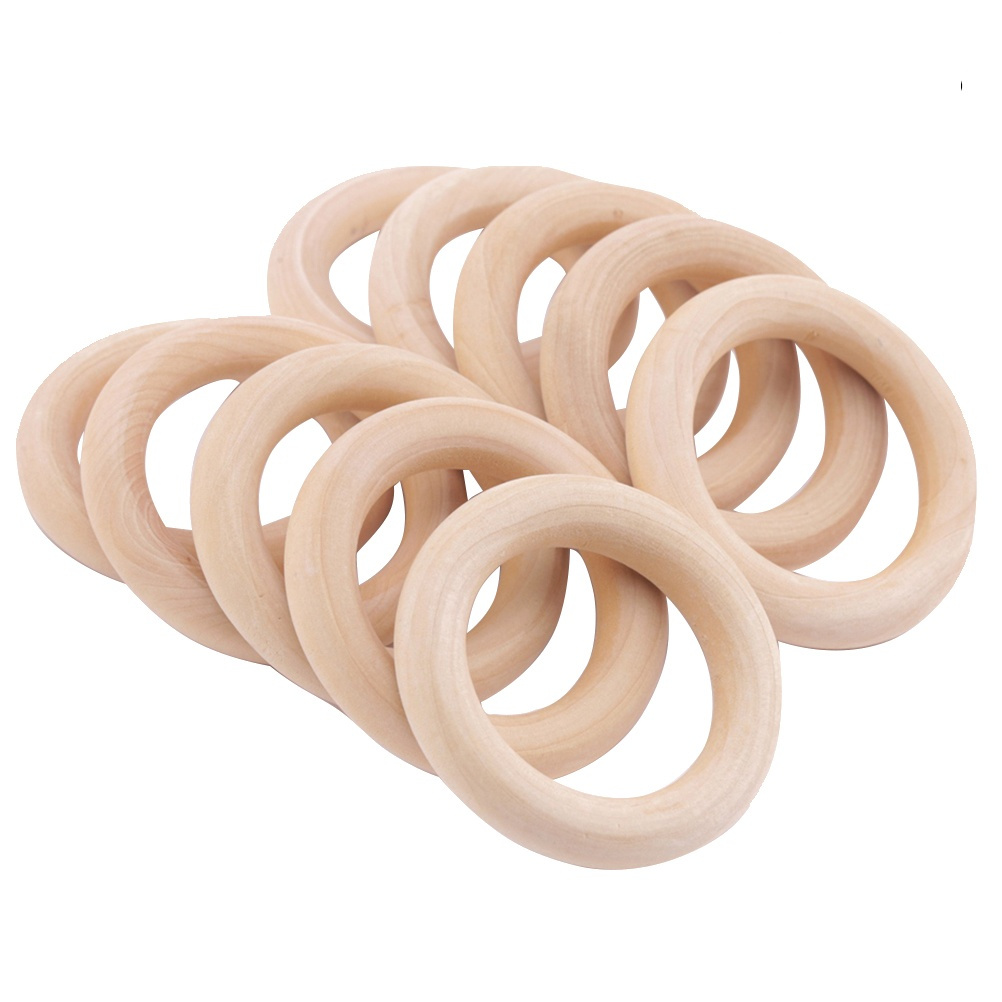 12Pcs Smooth Wooden Rings 55Mm - Wood Ring Blank recensione e prezzo