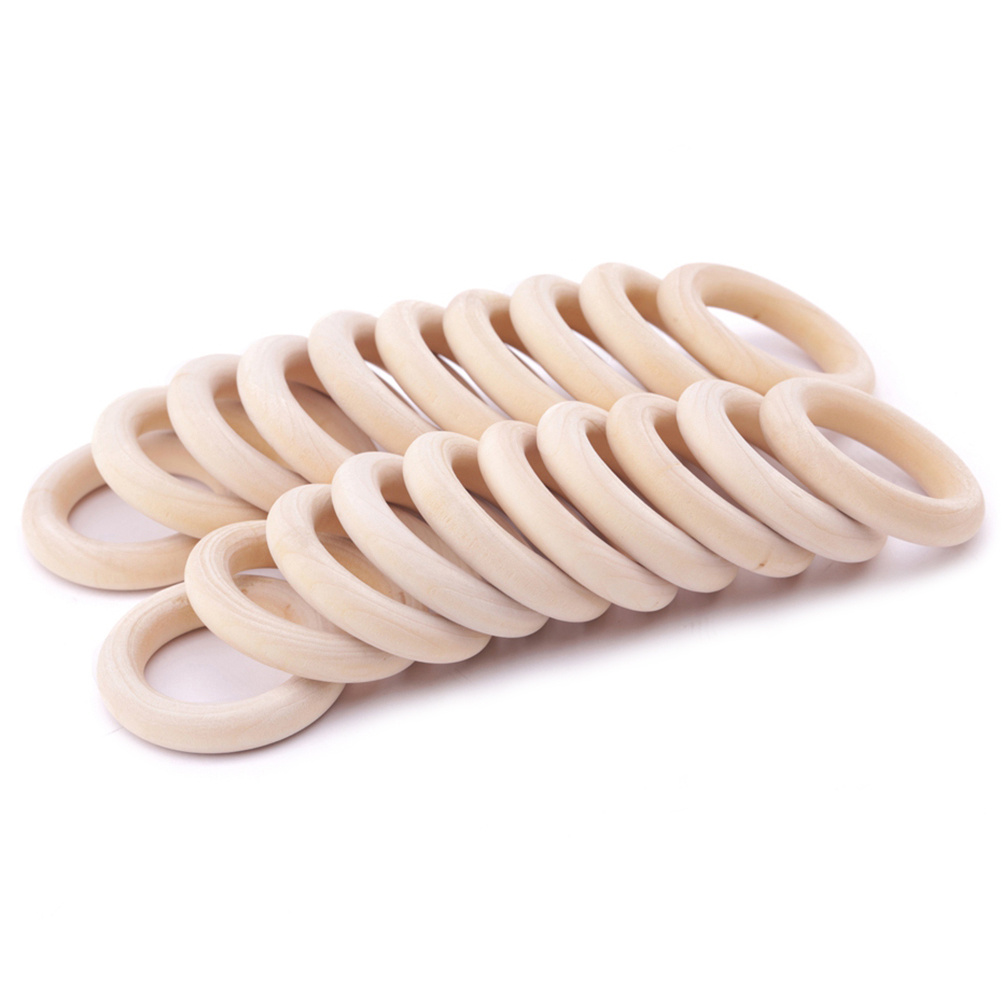 12Pcs Smooth Wooden Rings 55Mm - Wood Ring Blank recensione e prezzo