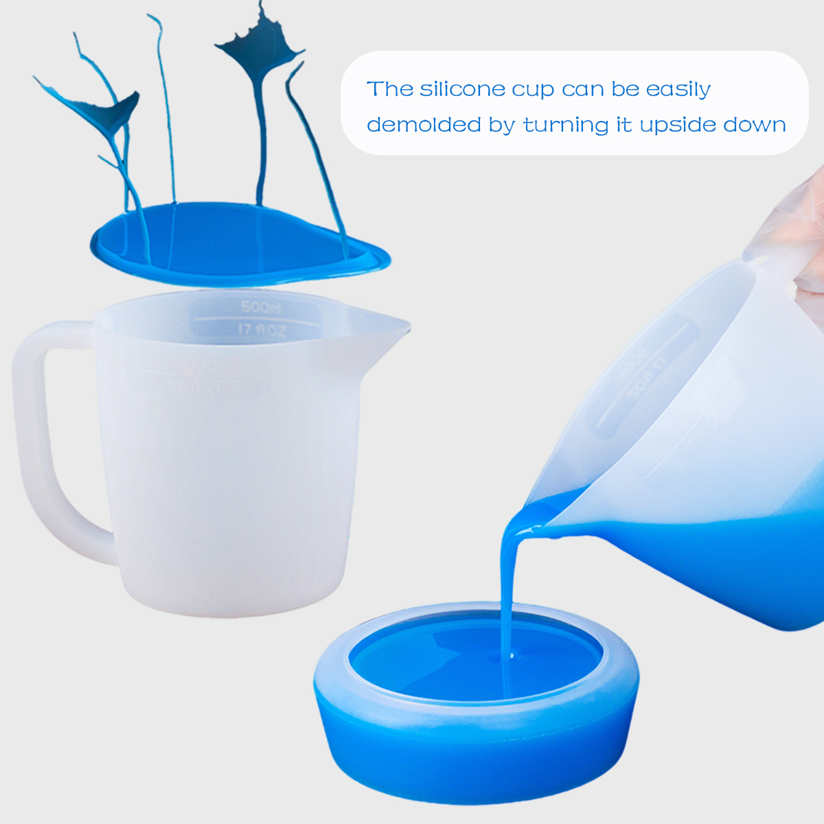 500ML Silicone Measuring Cup w - Mixing Cup Silicone recensione e prezzo