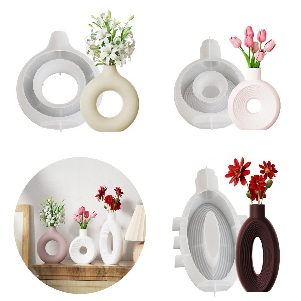 Oval Stripe Silicone Vase Mold - Resin Craft Workshop recensione e prezzo