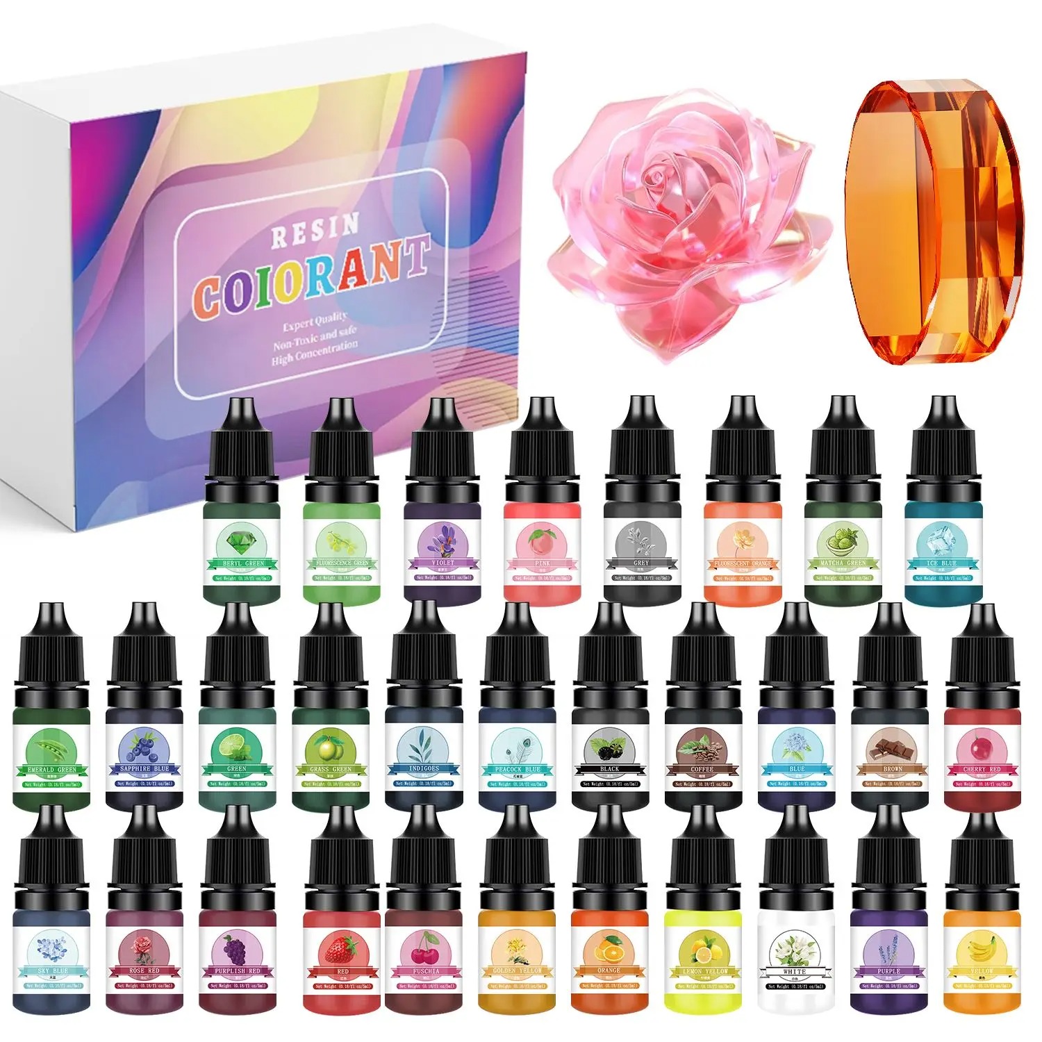 30Colors 5ml Epoxy Resin Pigme - Resin Pigment Set recensione e prezzo