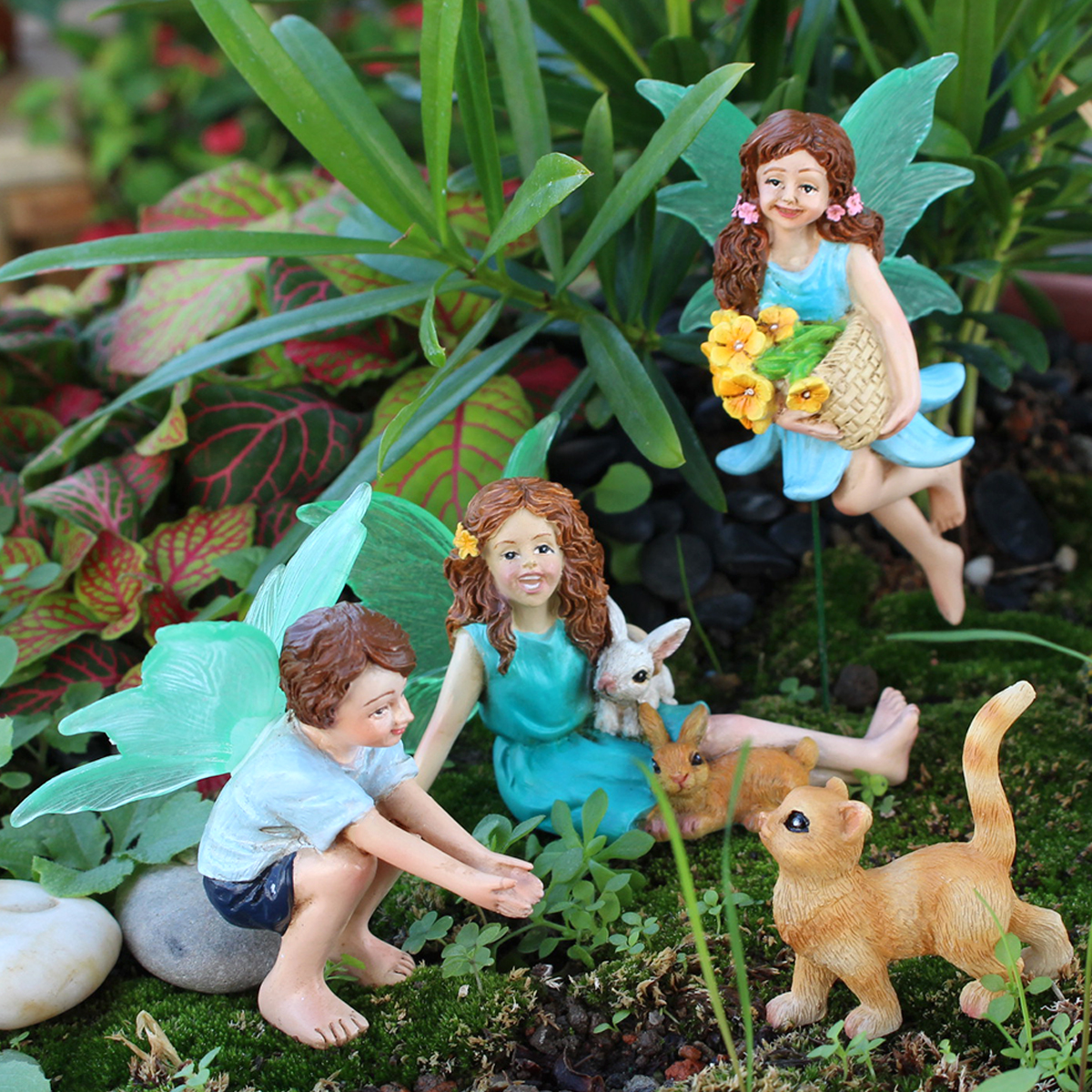 4pc Flower Fairy and Animal Pa - Resin Craft Supplies recensione e prezzo