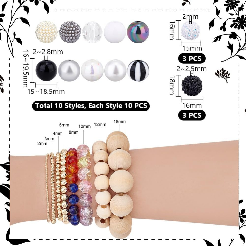 106pcs Chunky Beads 12 Styles  - Crafting Resin recensione e prezzo