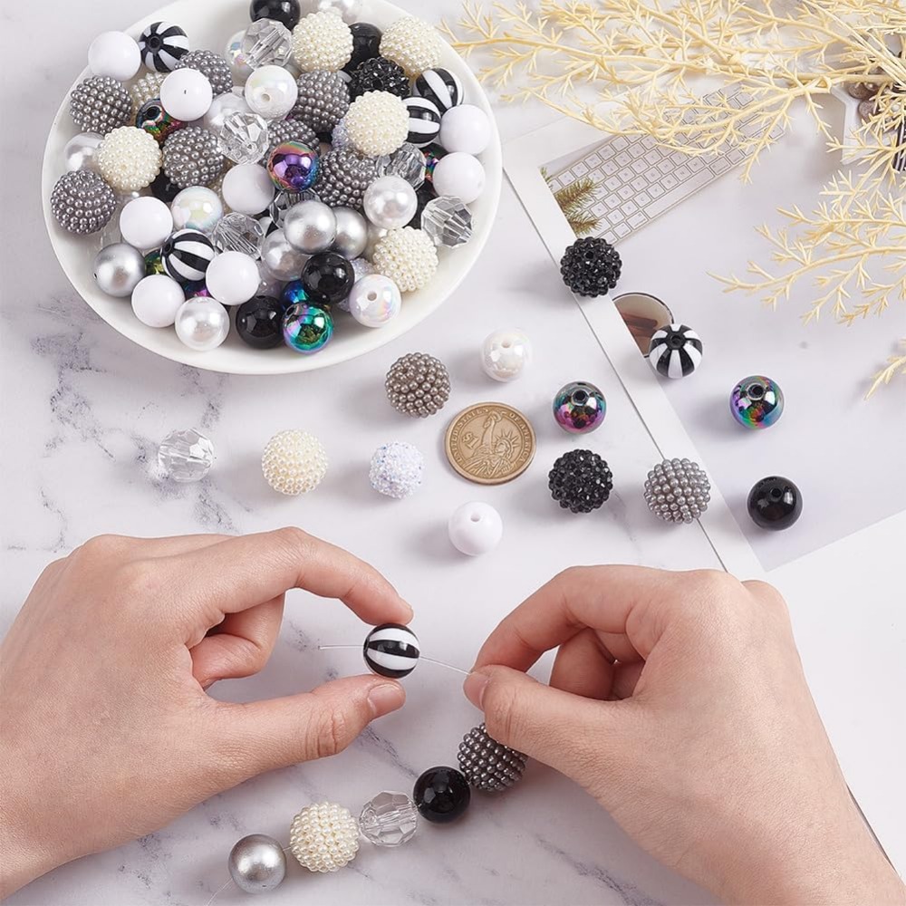 106pcs Chunky Beads 12 Styles  - Crafting Resin recensione e prezzo