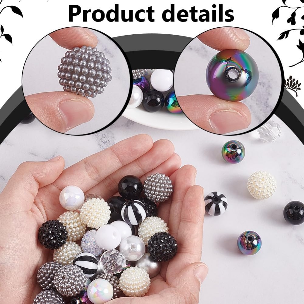 106pcs Chunky Beads 12 Styles  - Crafting Resin recensione e prezzo