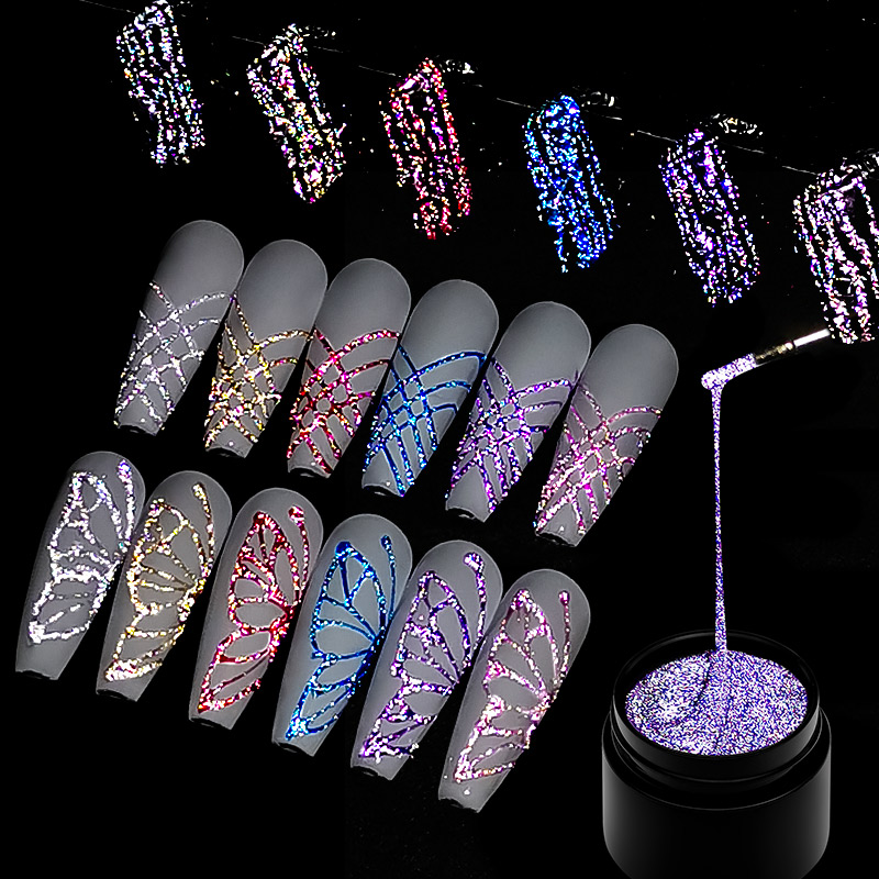 6Pcs/Set Reflective Glitter Sp - Resin Glitter Pack recensione e prezzo