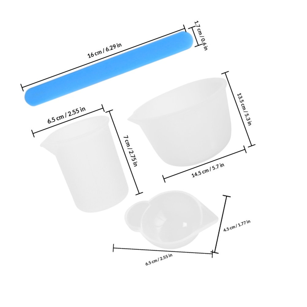 1Set Silicone Resin Measuring  - Mixing Cup Silicone recensione e prezzo