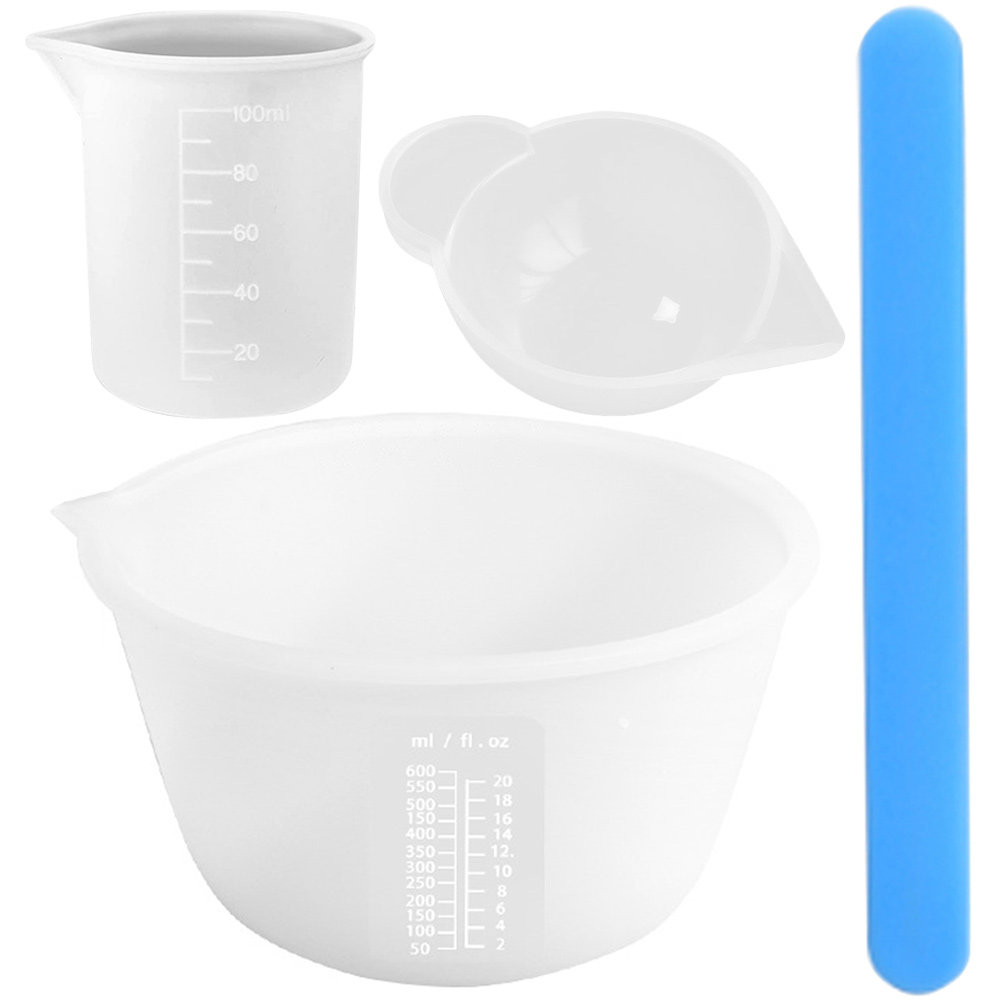 1Set Silicone Resin Measuring  - Mixing Cup Silicone recensione e prezzo