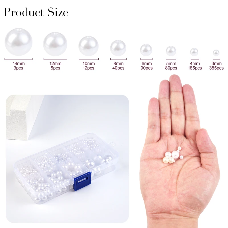800pcs Artificial Faux Pearl R - Resin Crafts Diy recensione e prezzo