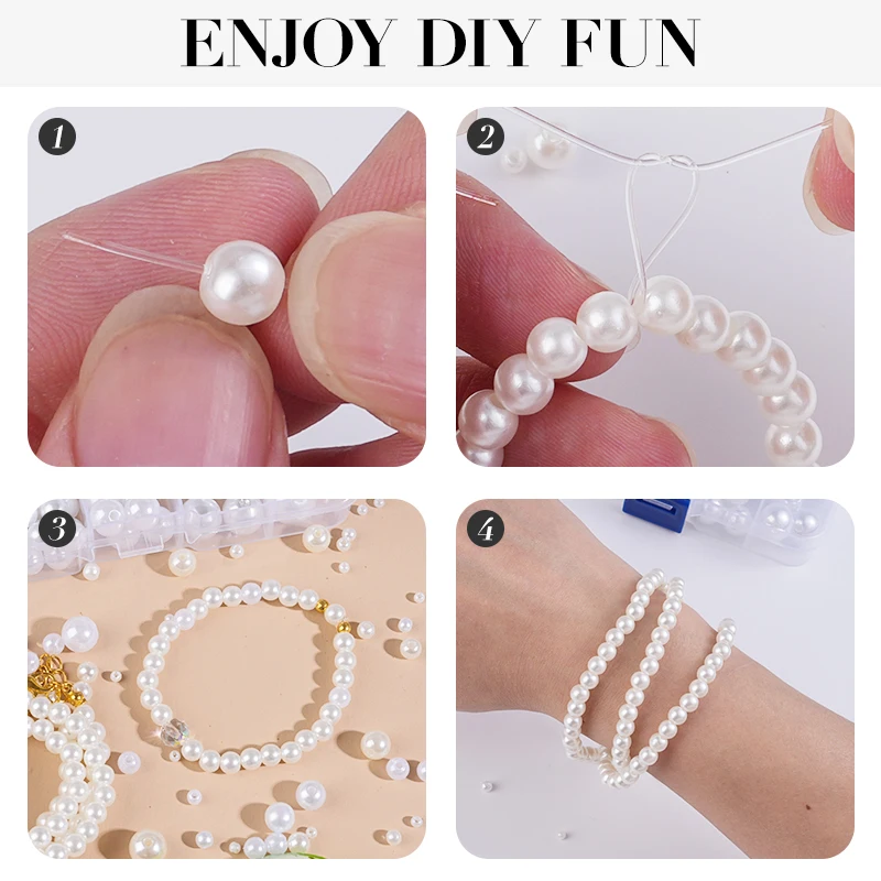800pcs Artificial Faux Pearl R - Resin Crafts Diy recensione e prezzo