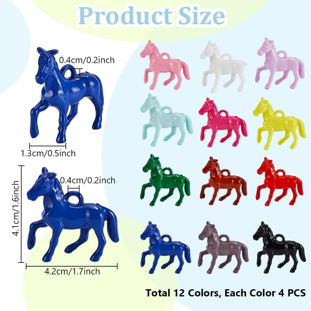 48pcs Opaque Acrylic Pendants  - Crafting Resin recensione e prezzo