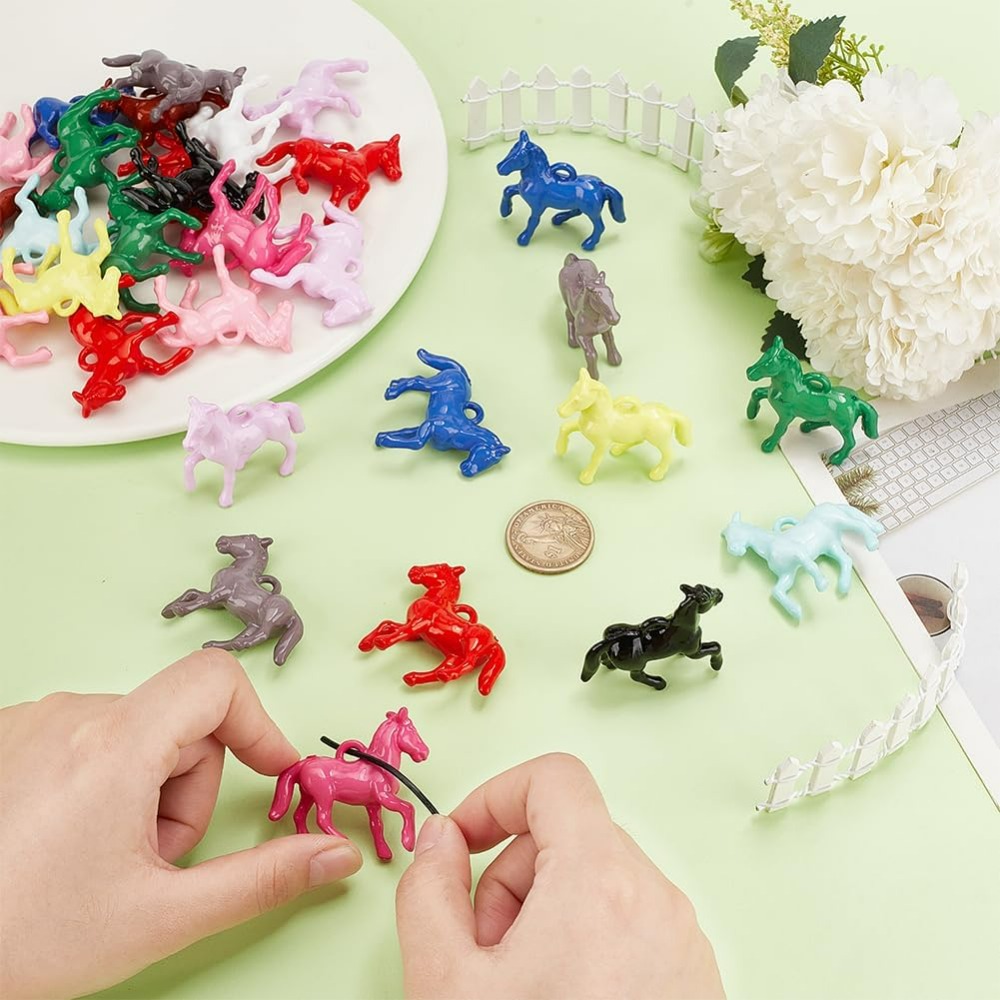 48pcs Opaque Acrylic Pendants  - Crafting Resin recensione e prezzo
