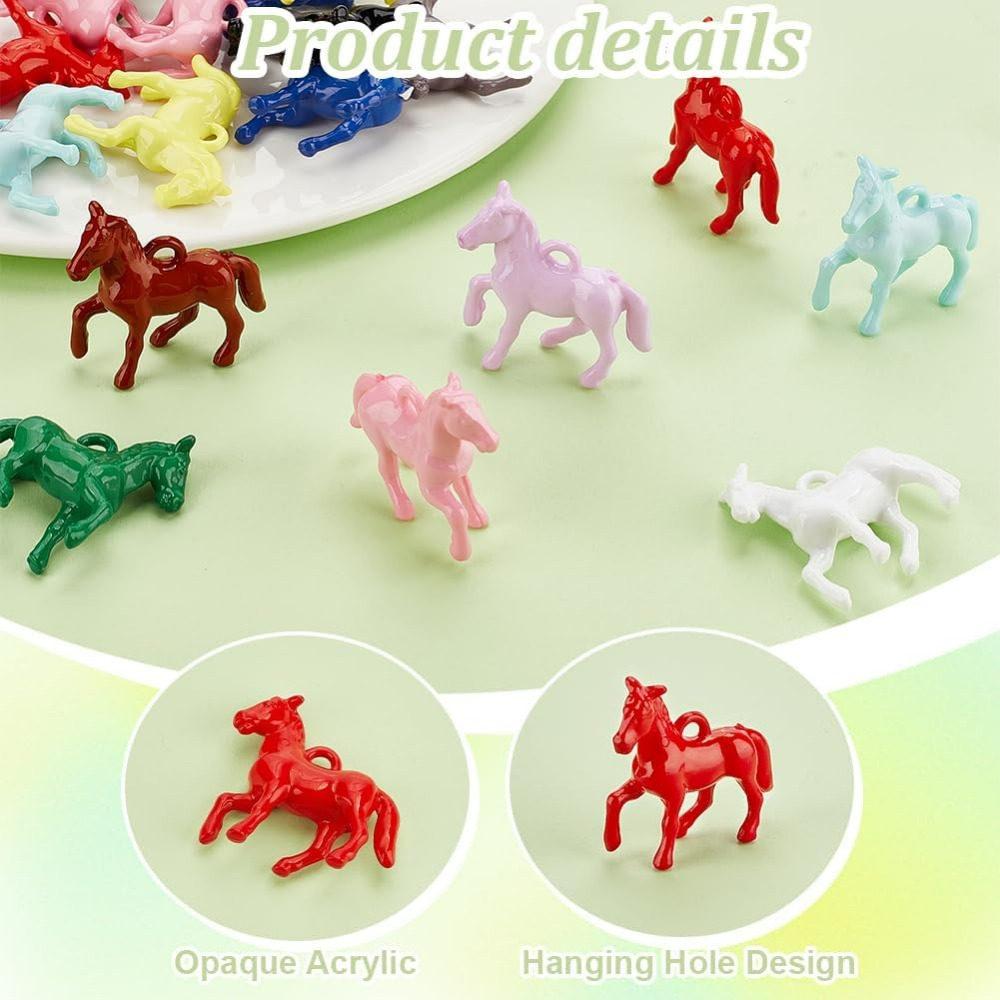 48pcs Opaque Acrylic Pendants  - Crafting Resin recensione e prezzo