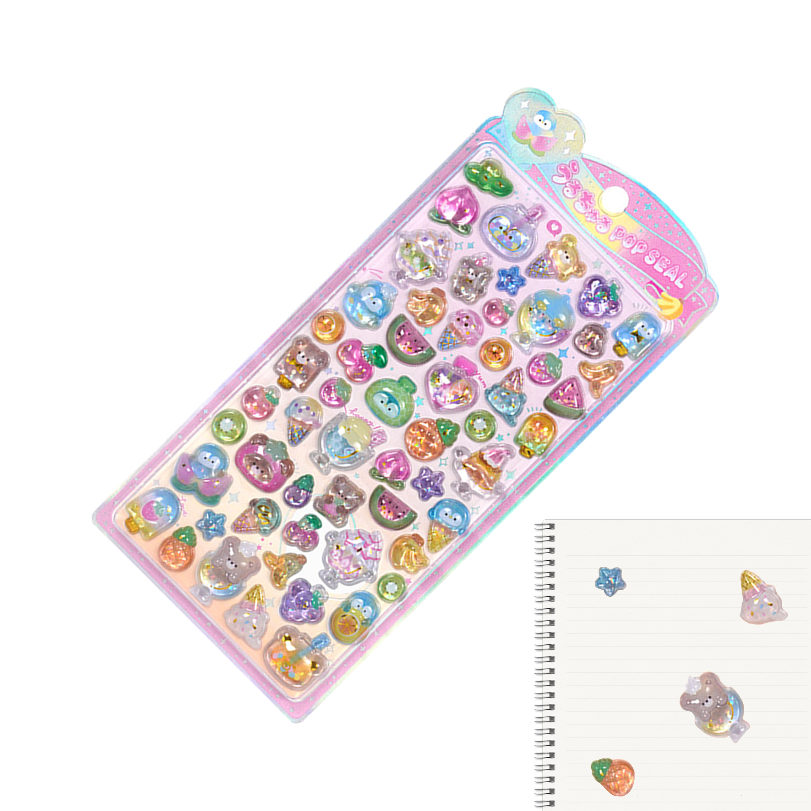 Cute Animal Sticker Pack 3D Sp - Resin Glitter Pack recensione e prezzo