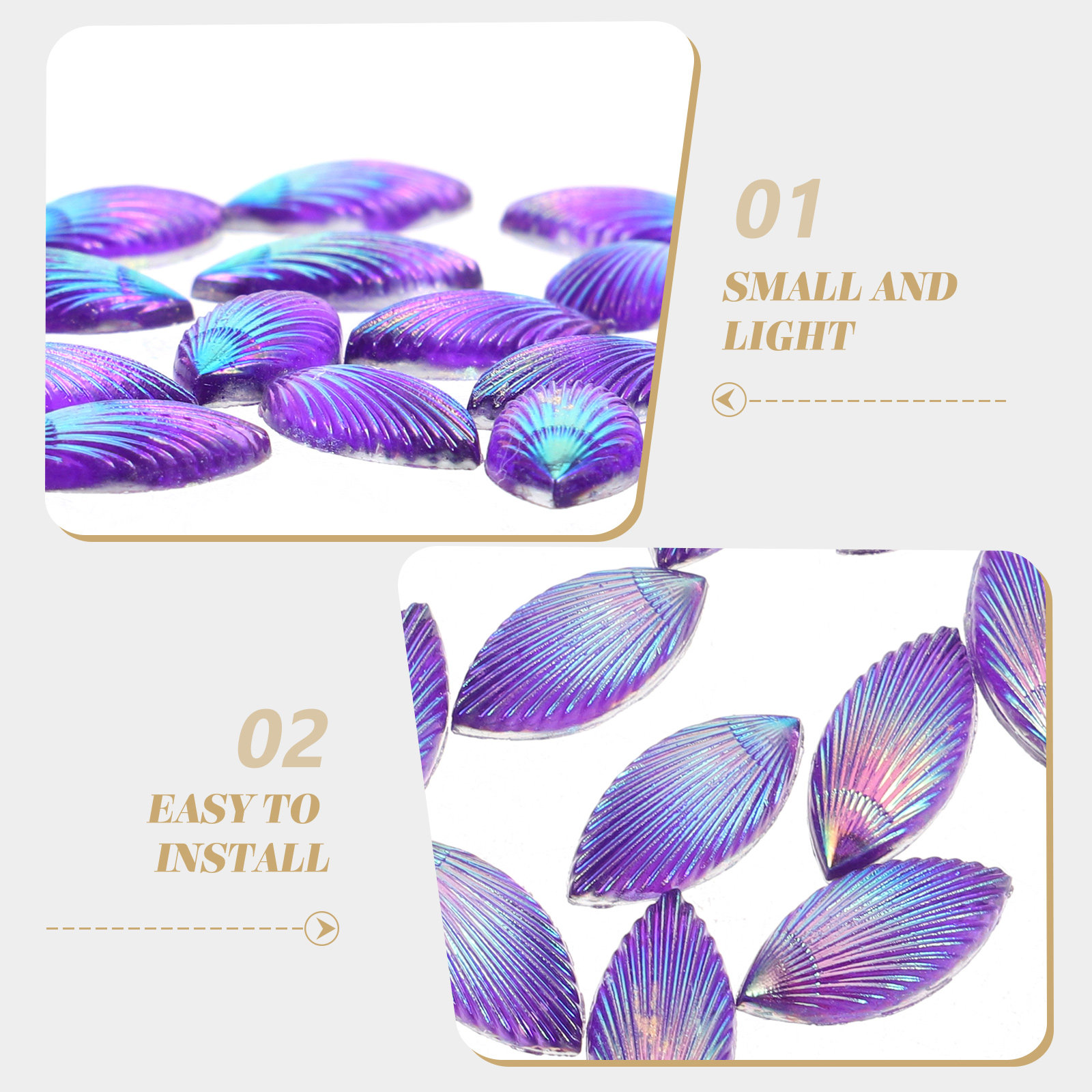 20Pcs Resin Shell Charms Shiny - Resin Crafts Diy recensione e prezzo