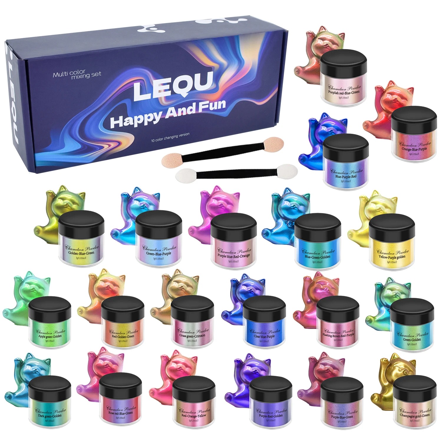 A set of chameleon pink nail c - Resin Glitter Pack recensione e prezzo
