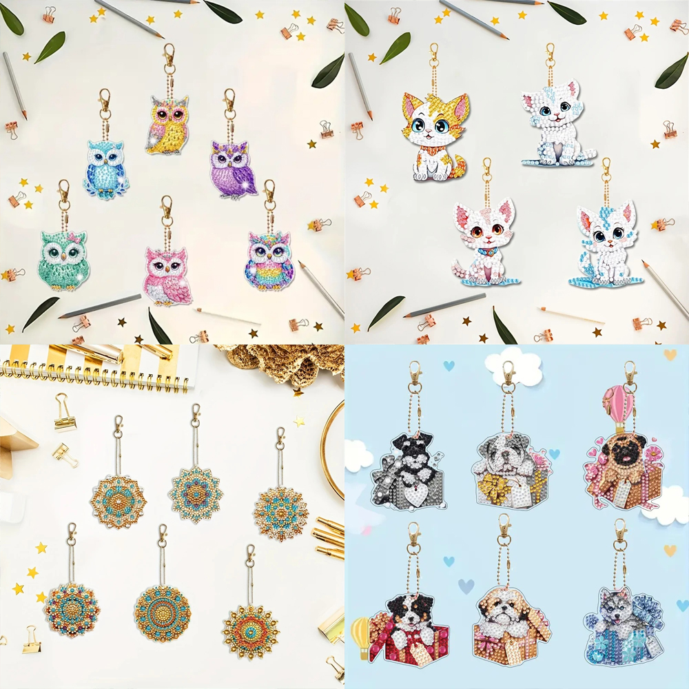 6-piece/set DIY Diamond Keycha - Resin Craft Supplies recensione e prezzo
