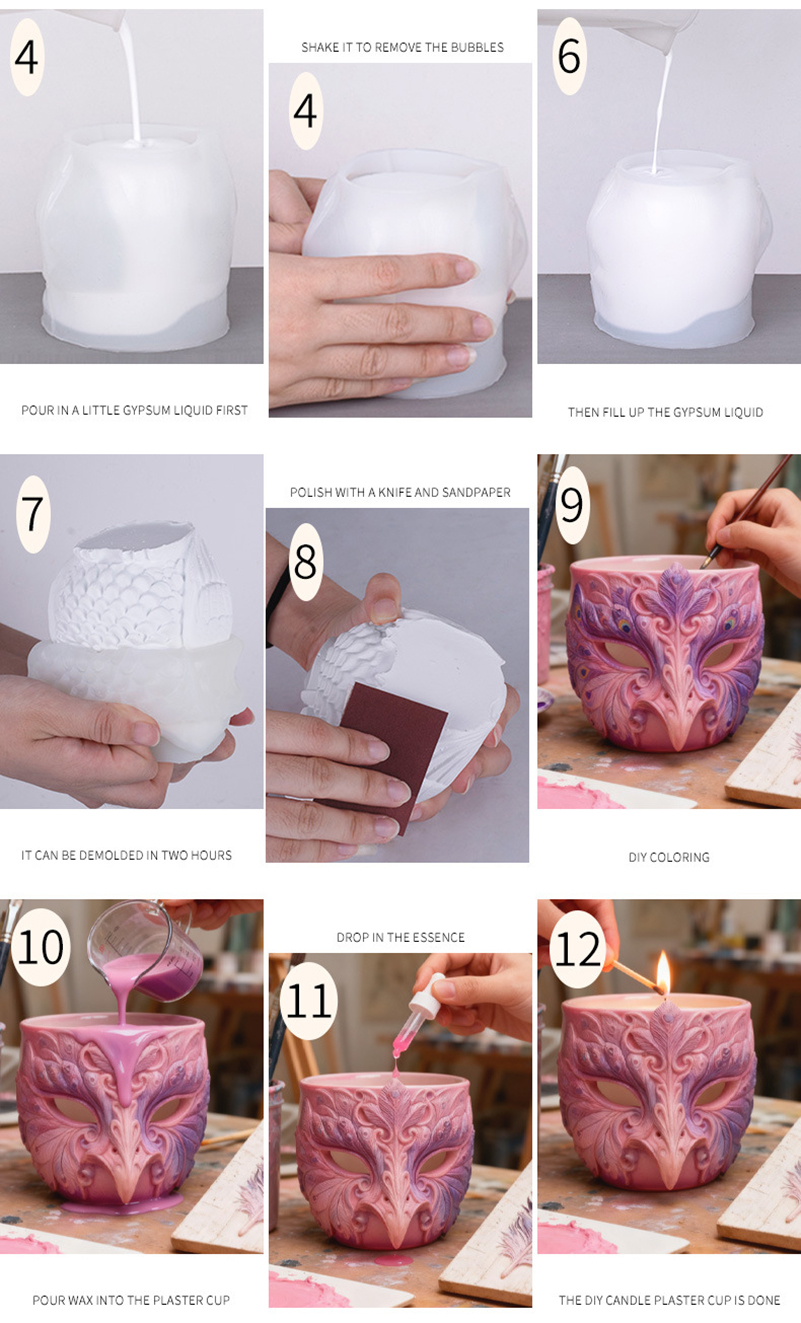 Resin Drip Candle Cups  Cement - Resin Craft Workshop recensione e prezzo