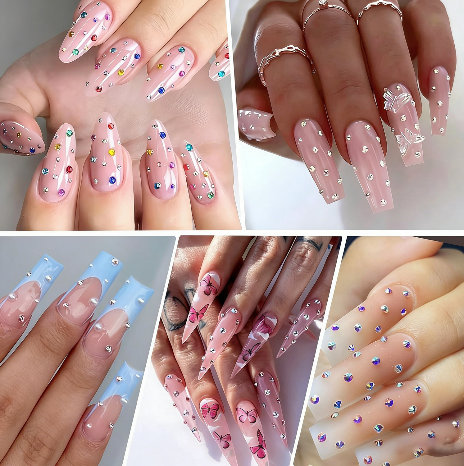 2400pcs 2mm AB Jelly Rhineston - Resin Glitter Pack recensione e prezzo