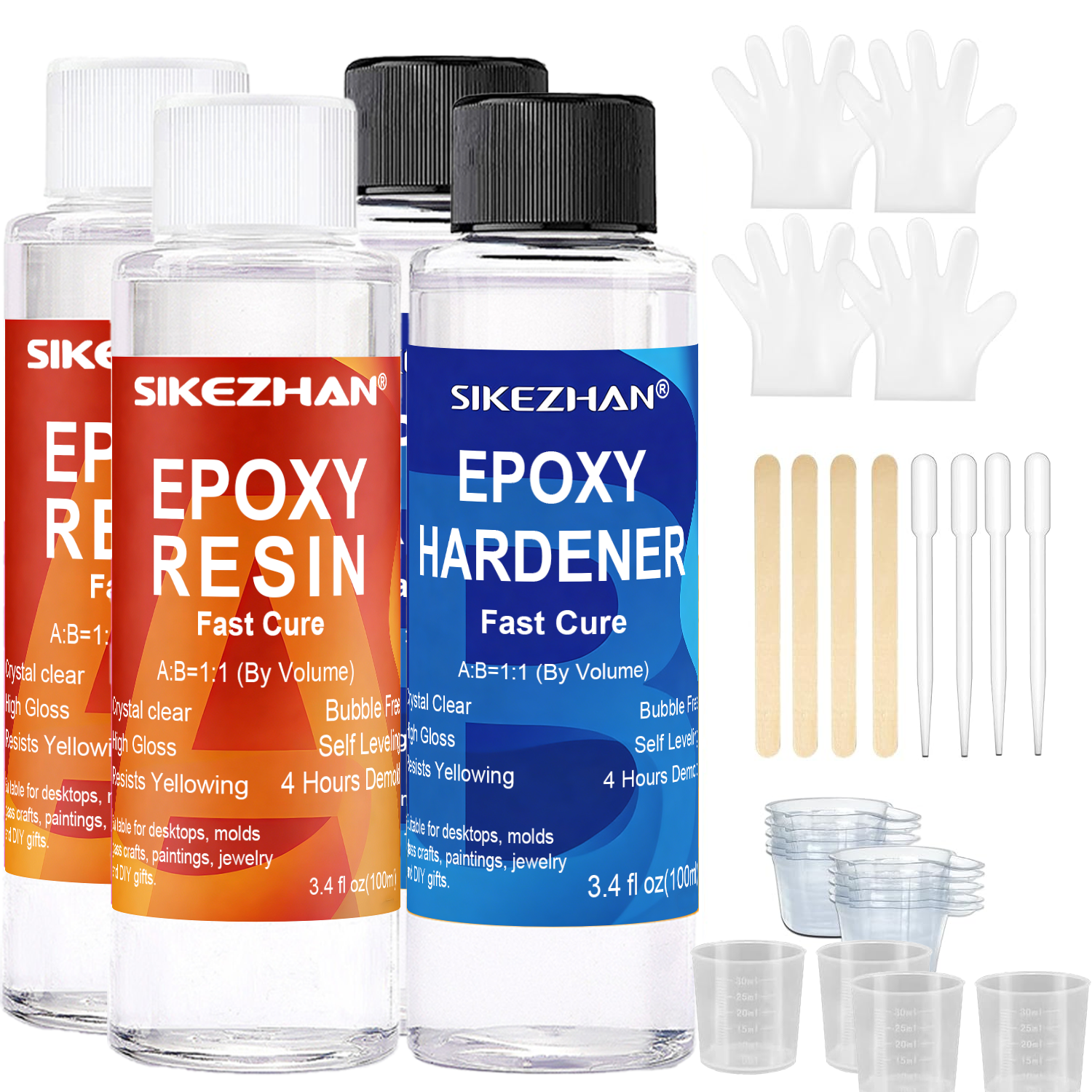 Clear Epoxy Resin AB Glue Hard - Resin Jewelry Kit recensione e prezzo
