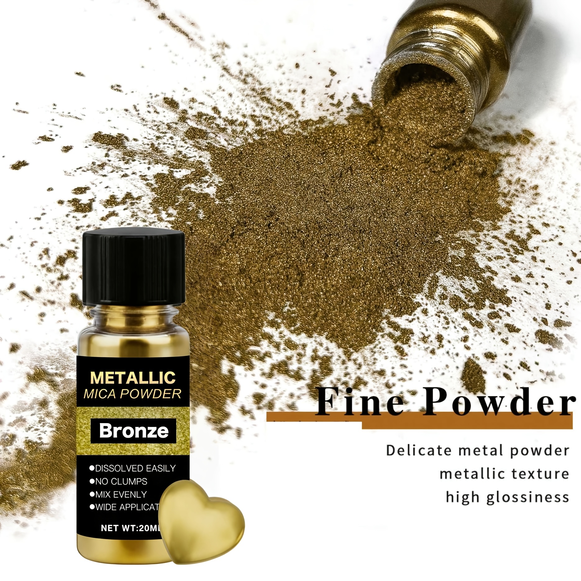 Metallic Mica Powder, Brushed  - Resin Pigment Set recensione e prezzo