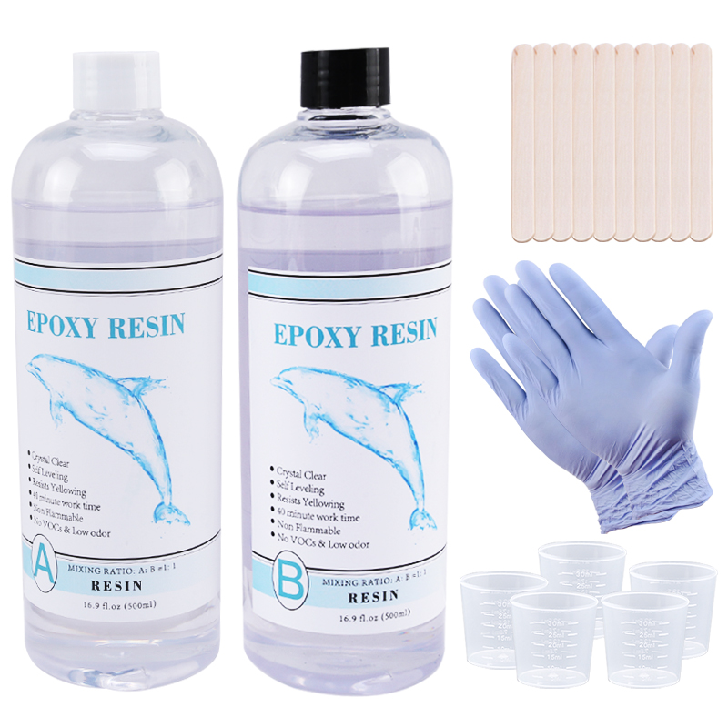 1:1 Clear Epoxy Resin Crystal  - Gold Foil Flakes recensione e prezzo