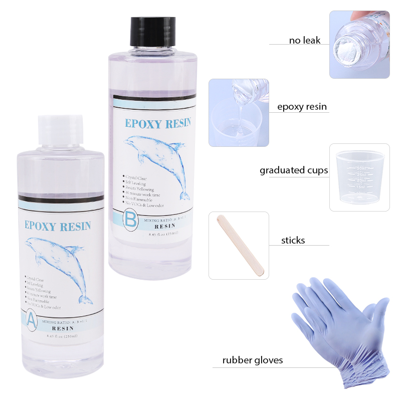 1:1 Clear Epoxy Resin Crystal  - Gold Foil Flakes recensione e prezzo