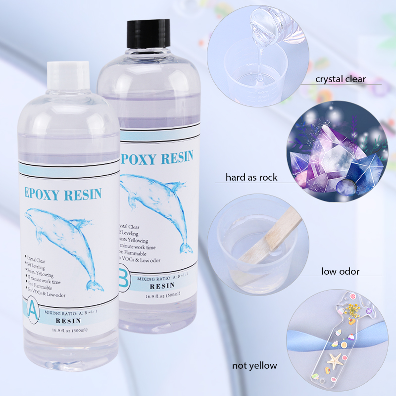 1:1 Clear Epoxy Resin Crystal  - Gold Foil Flakes recensione e prezzo